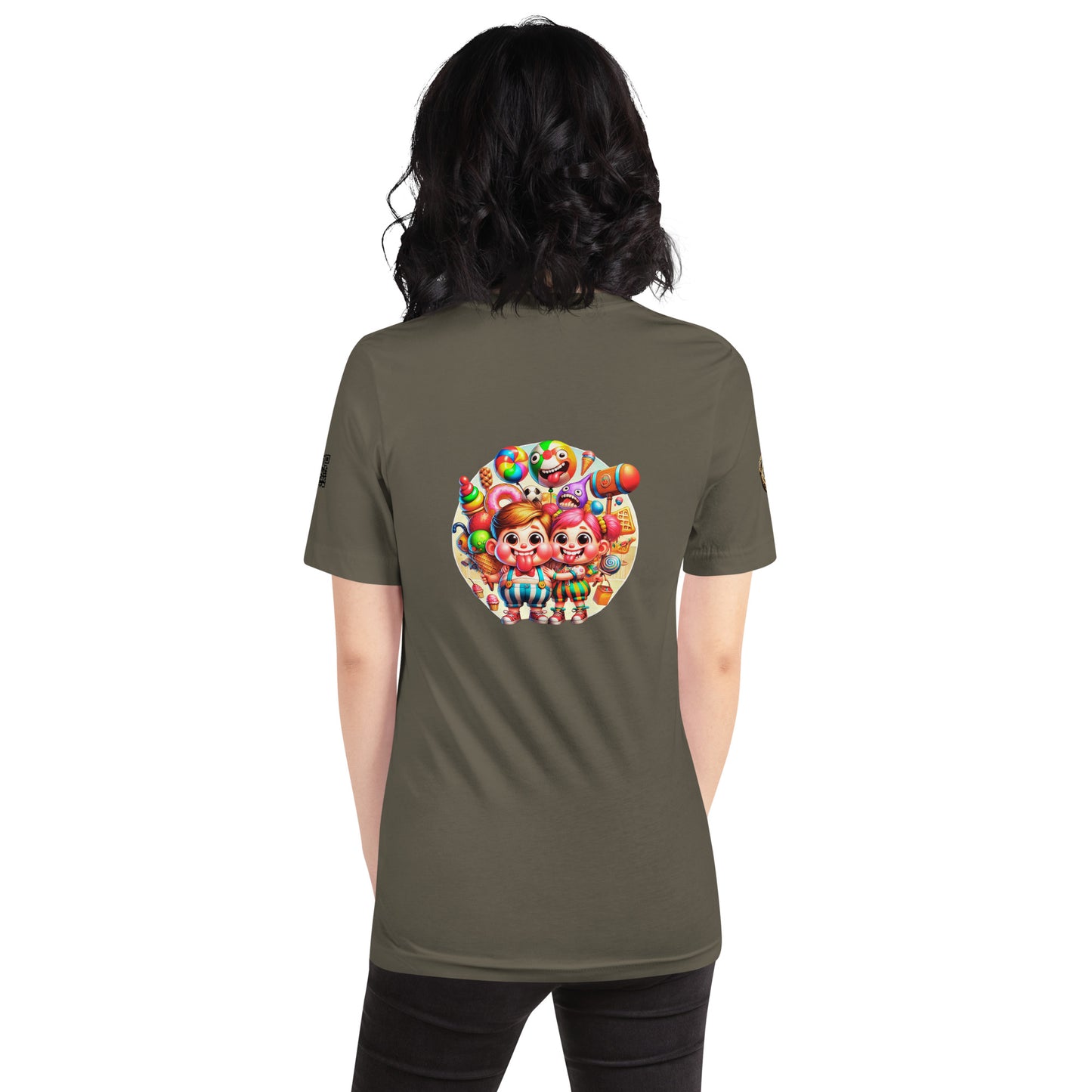 "Candy Chaos - Fun Cartoon Duo Limited Edition T-Shirt"