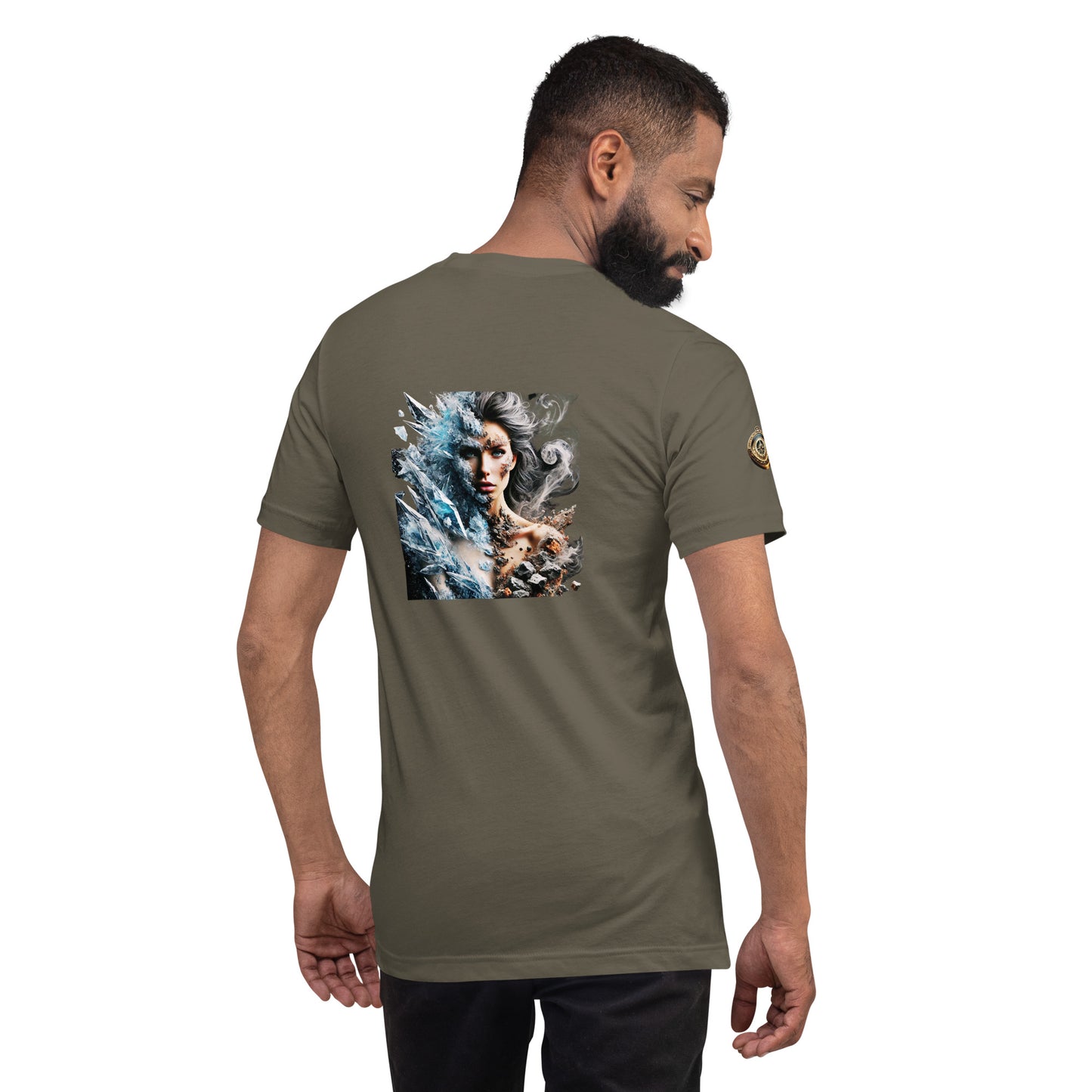 "Ice & Stone Warrior – Elemental Power T-Shirt"