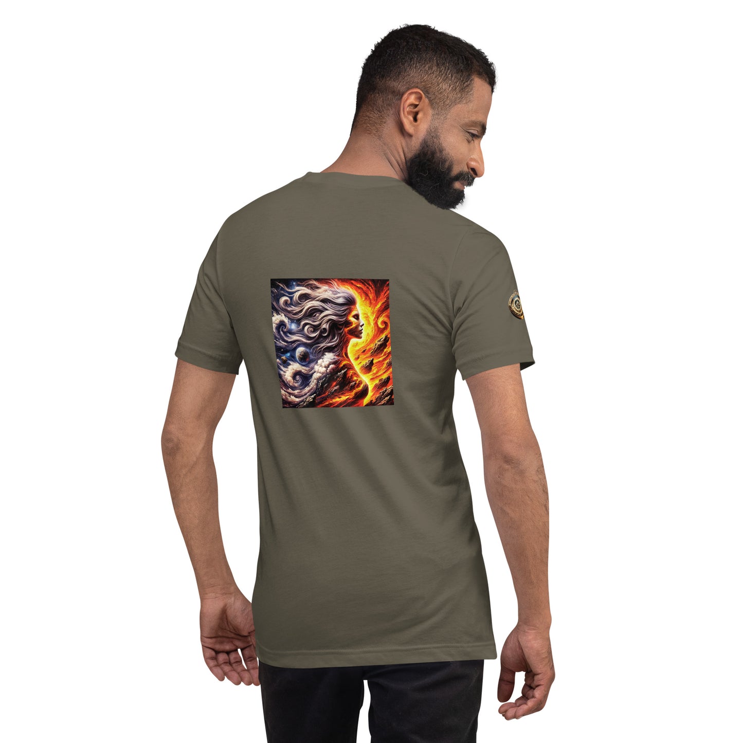 "Cosmic Firestorm - Elemental Goddess T-Shirt"