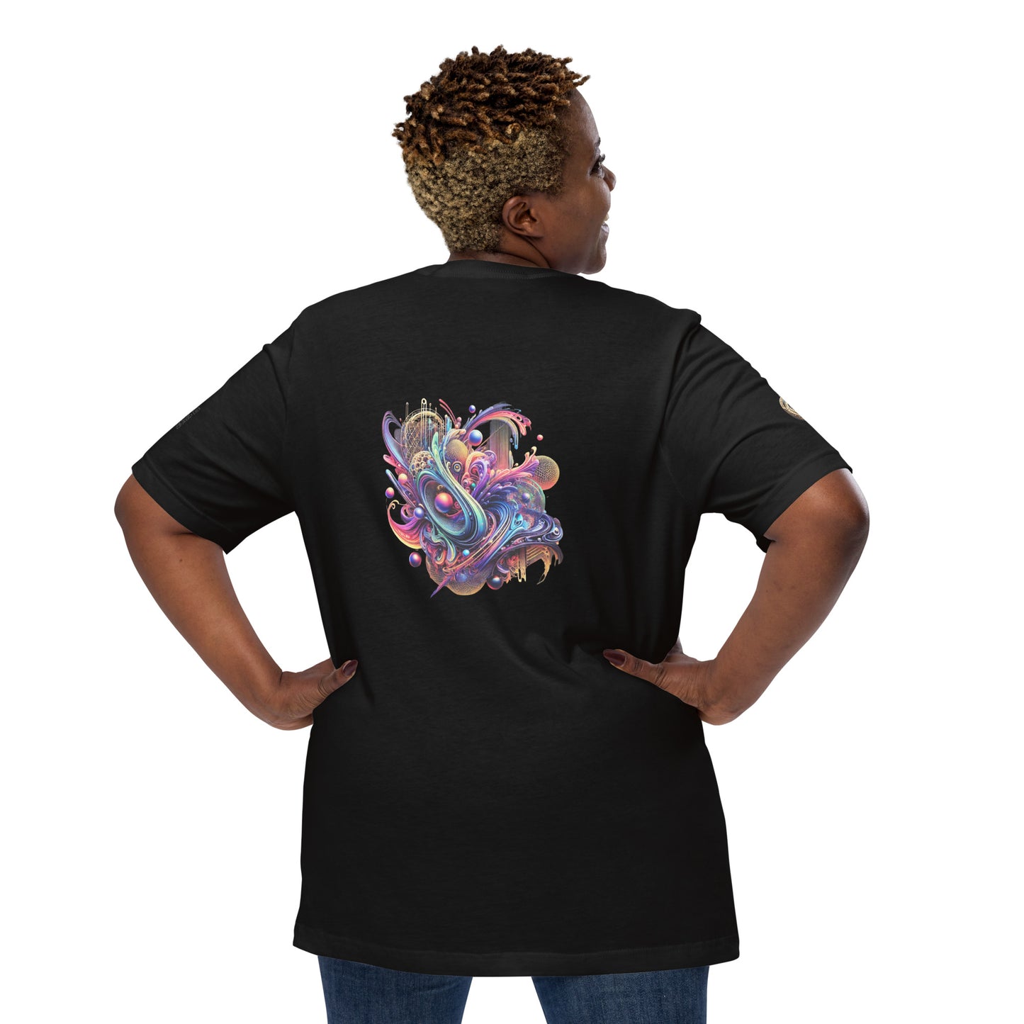 "Abstract Harmony - Flowing Geometric Art Limited Edition T-Shirt"