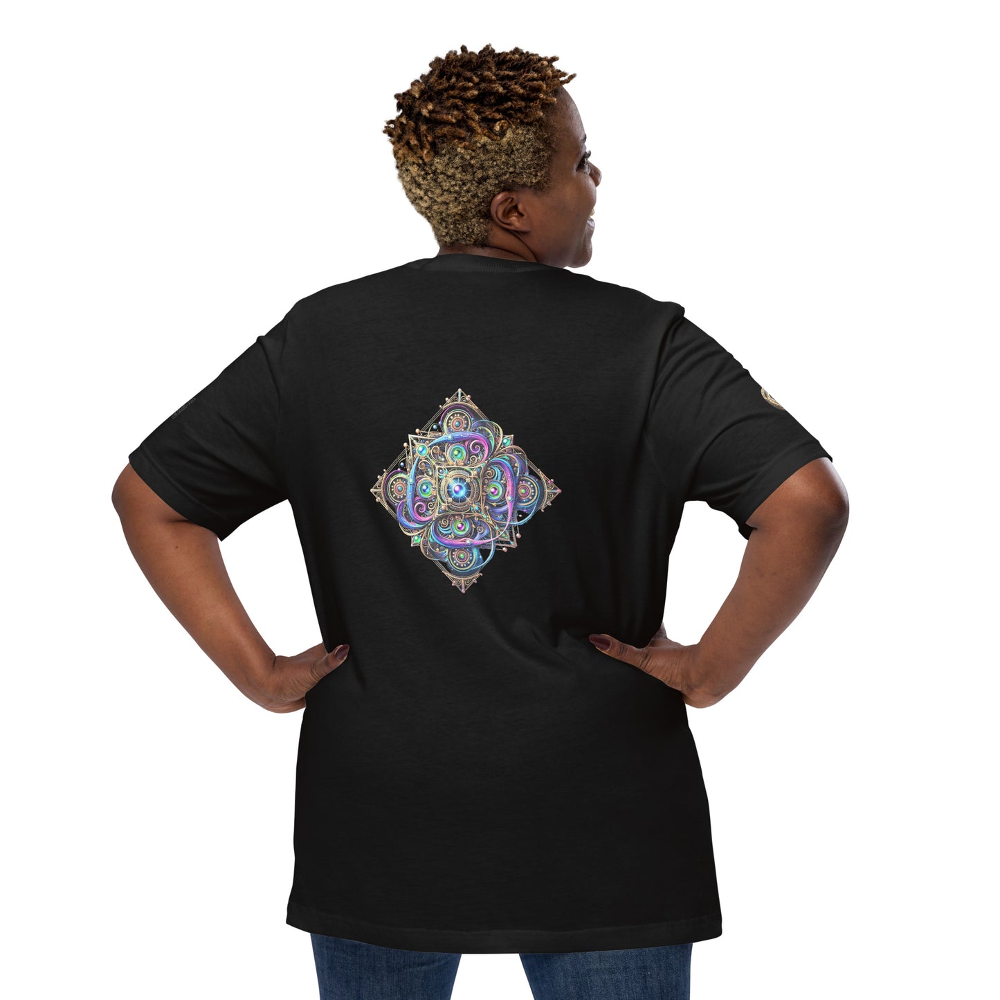 "Cosmic Mandala - Intricate Geometric Art Limited Edition T-Shirt"