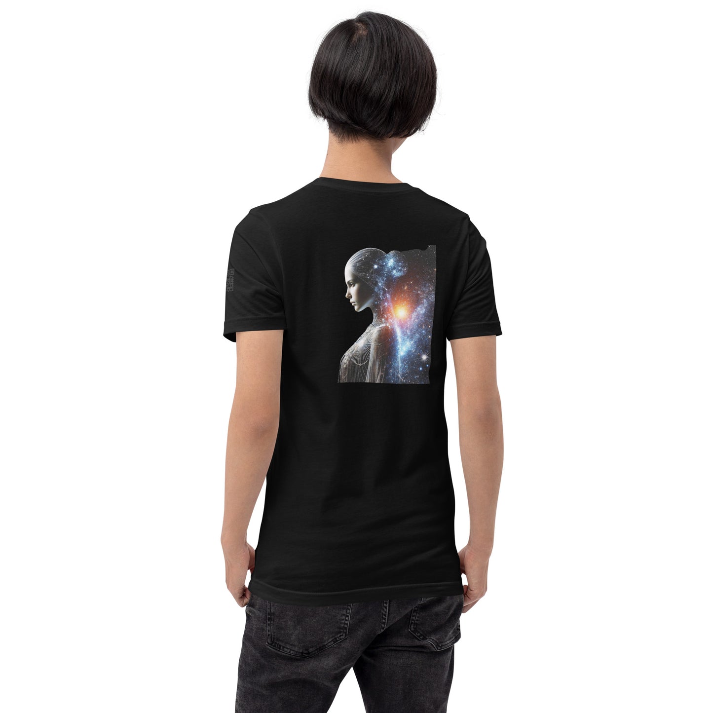 "Cosmic Elegance: Celestial Beauty T-Shirt"