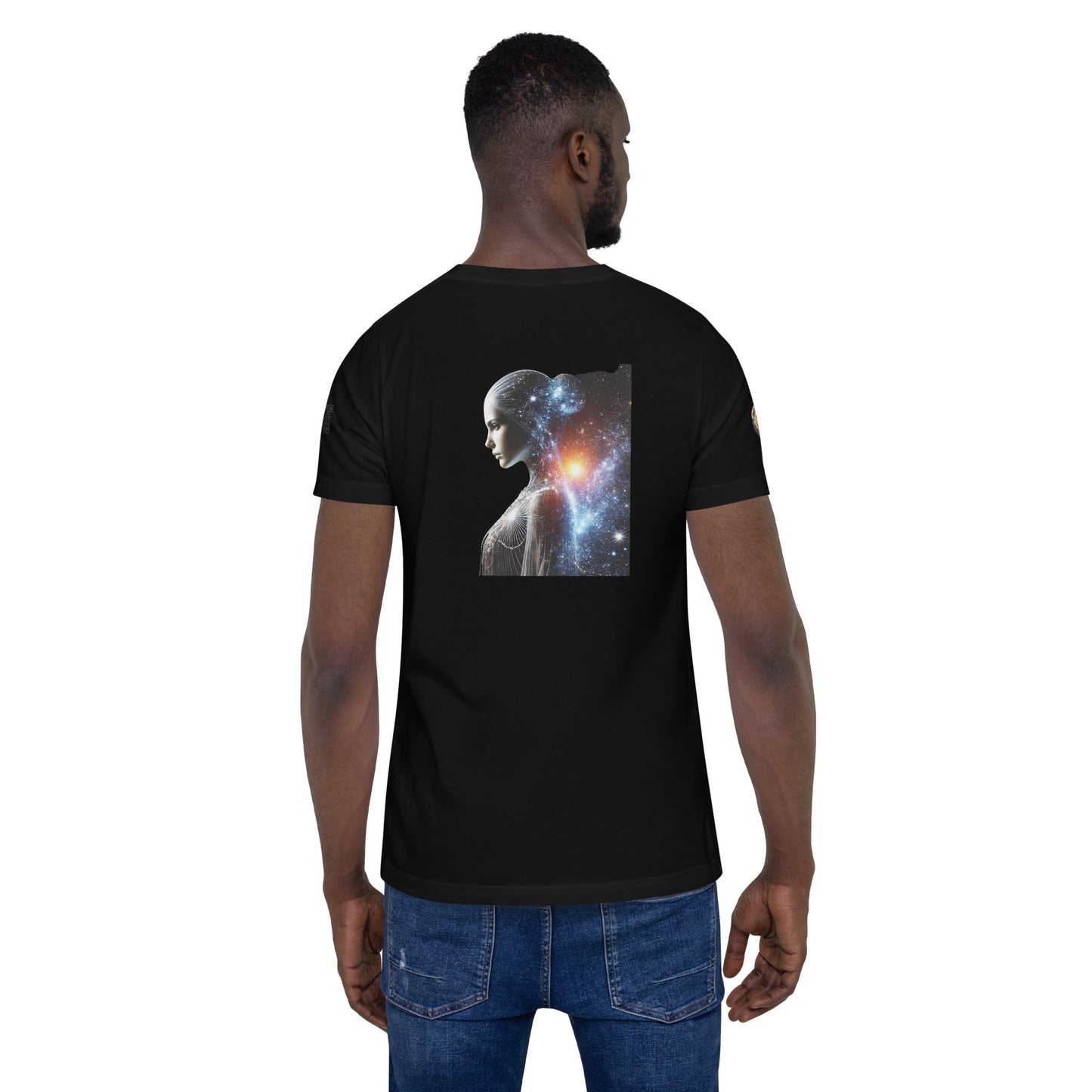 "Cosmic Elegance: Celestial Beauty T-Shirt"