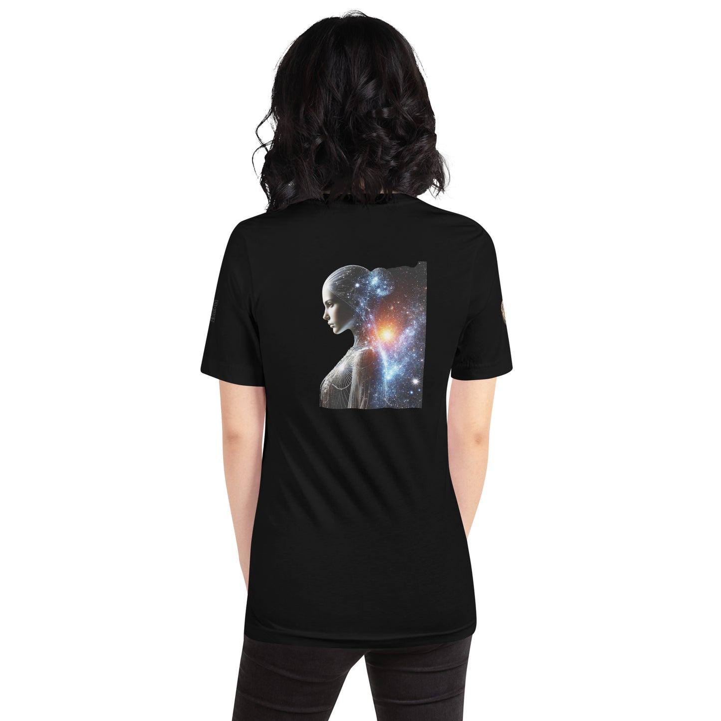 "Cosmic Elegance: Celestial Beauty T-Shirt"