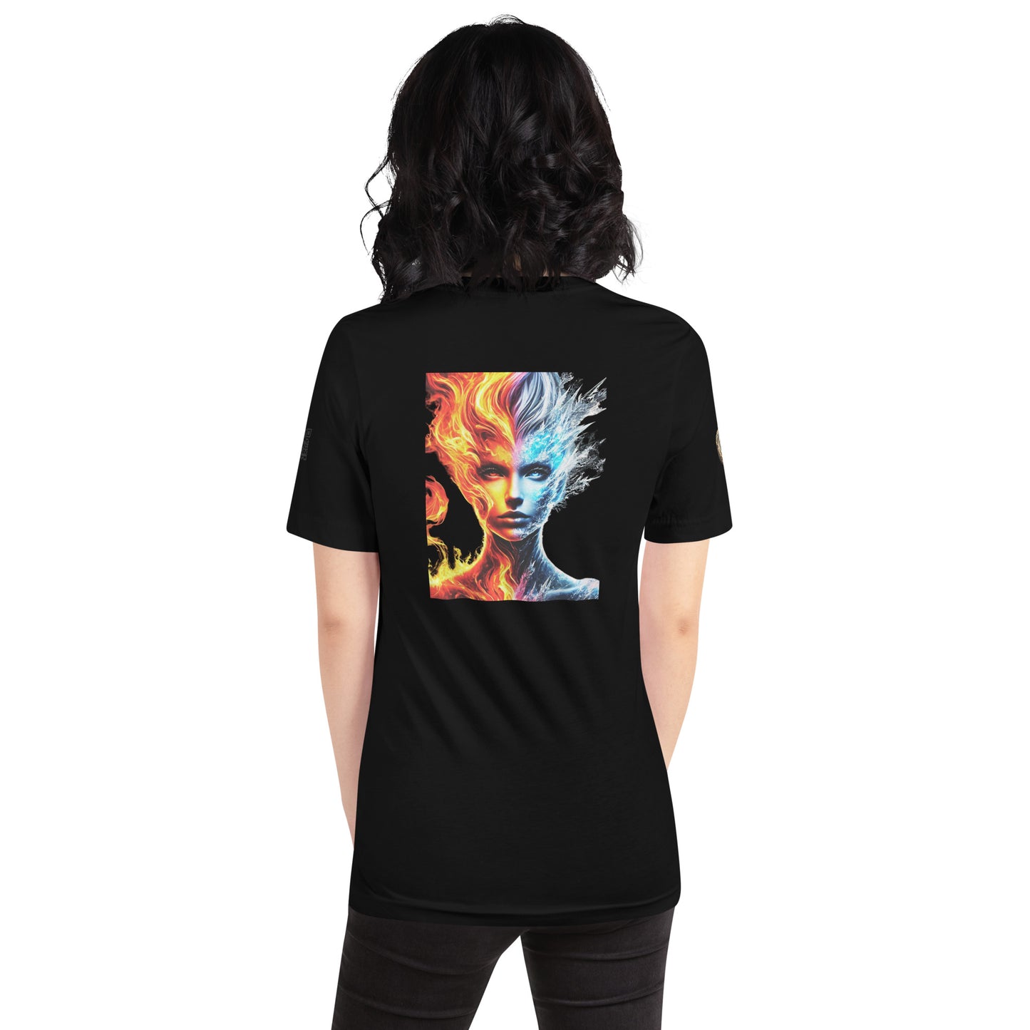 "Fire and Ice – Elemental Contrast T-Shirt"