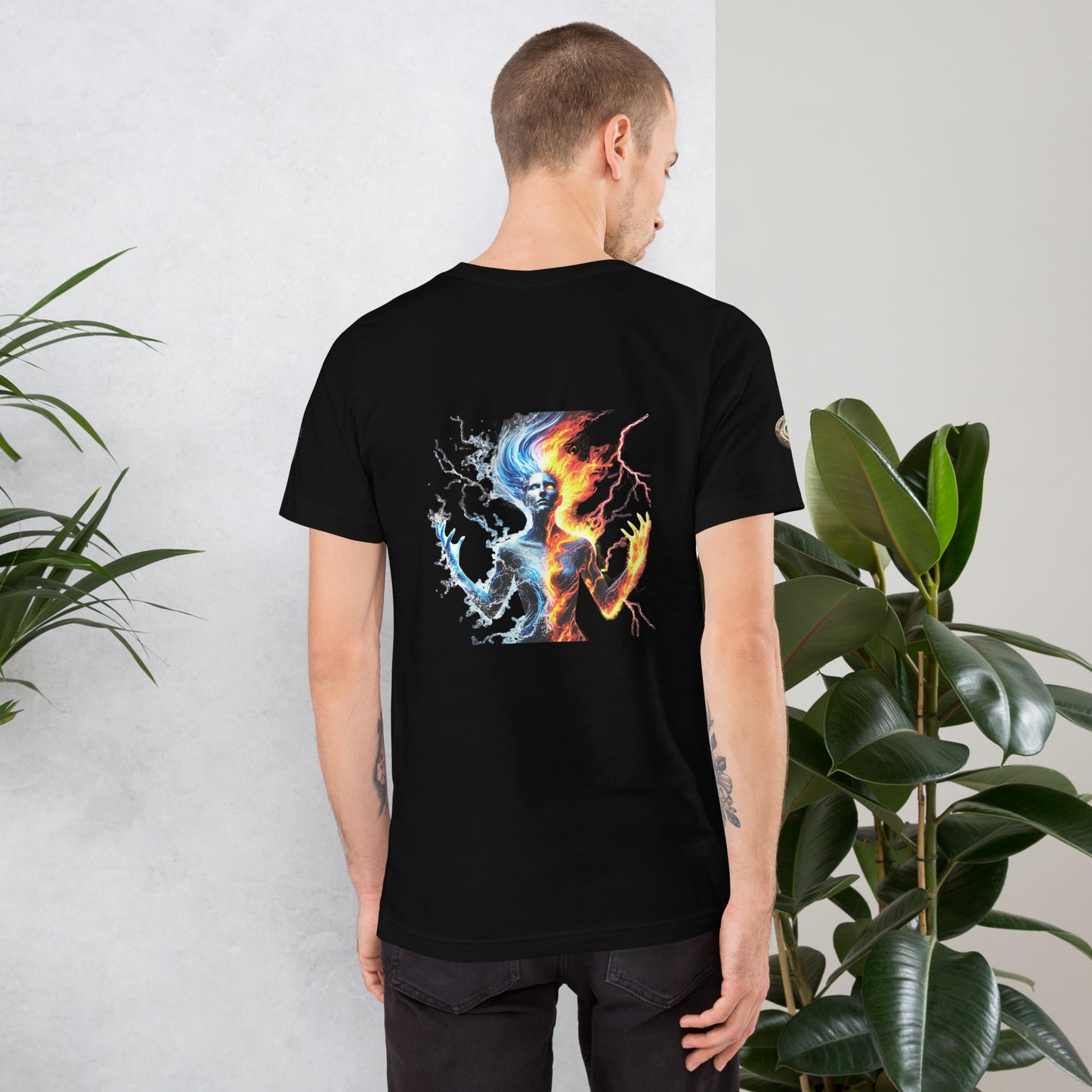 "Fury of the Elements - Fire & Water Power T-Shirt"