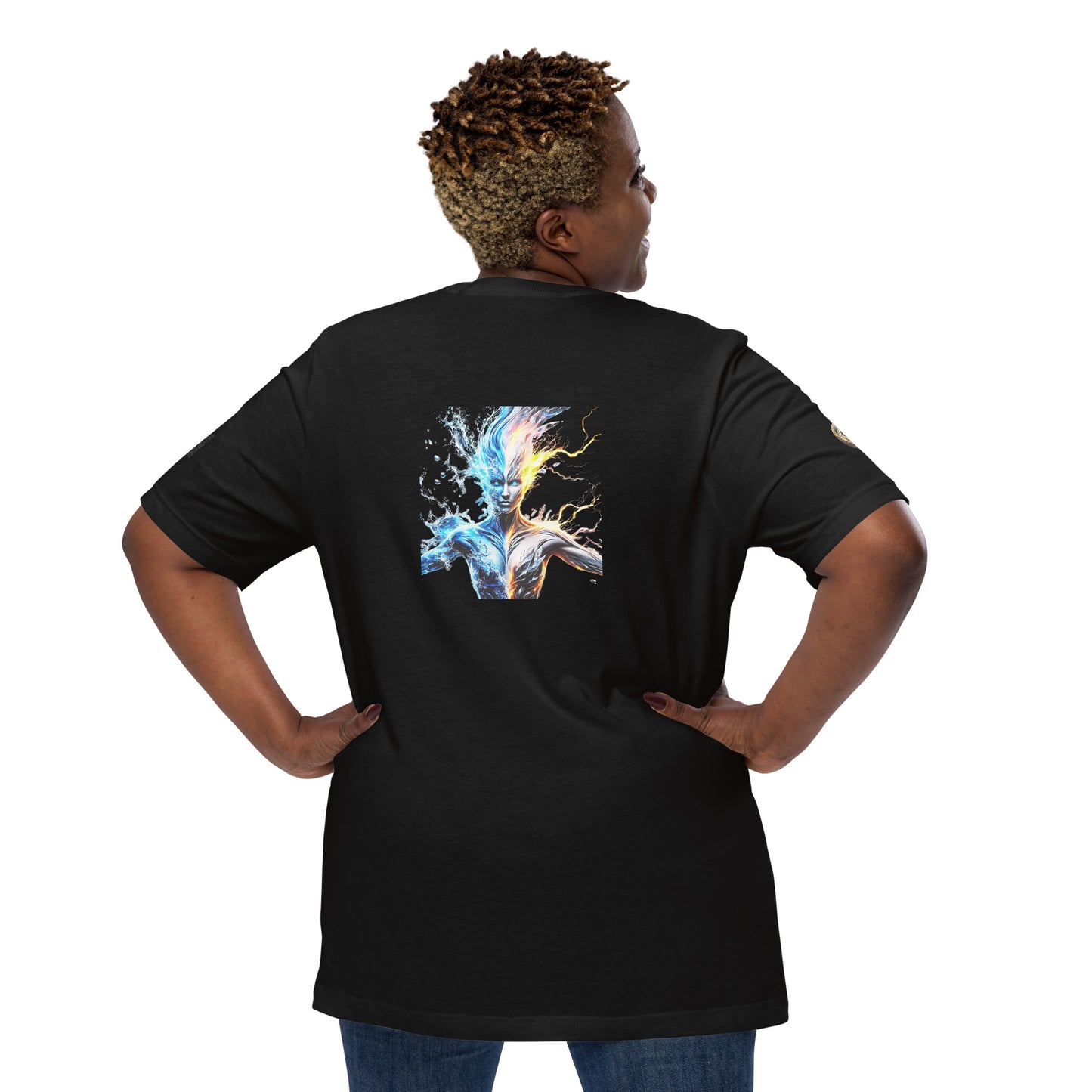 "Elemental Force - Water & Fire Goddess T-Shirt"