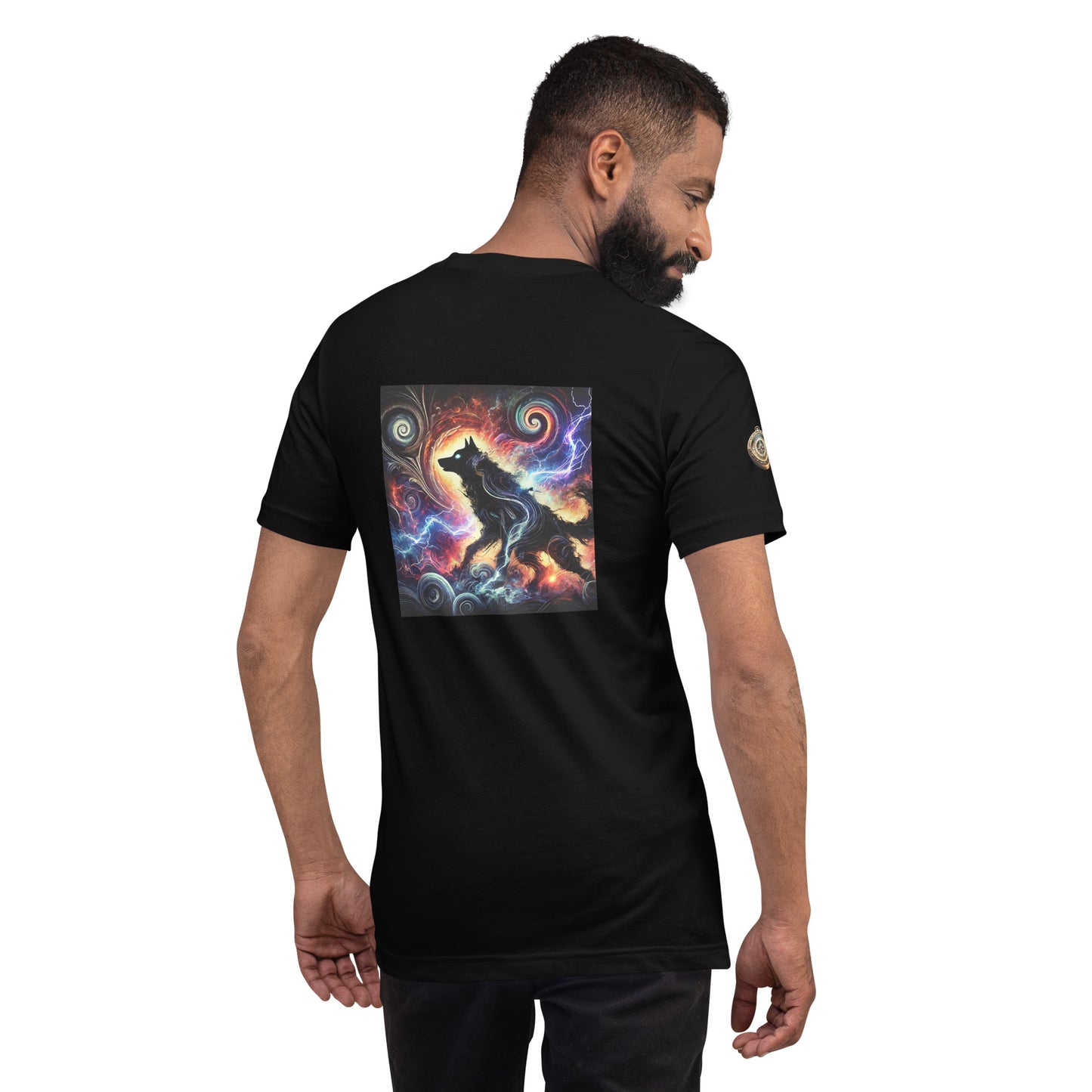 "Ethereal Wolf - Cosmic Storm T-Shirt"