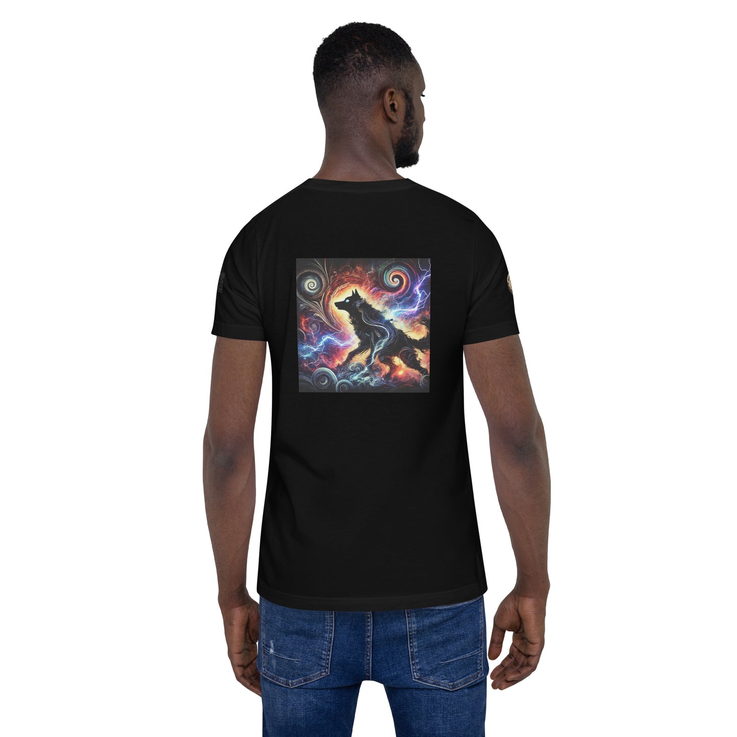 "Ethereal Wolf - Cosmic Storm T-Shirt"