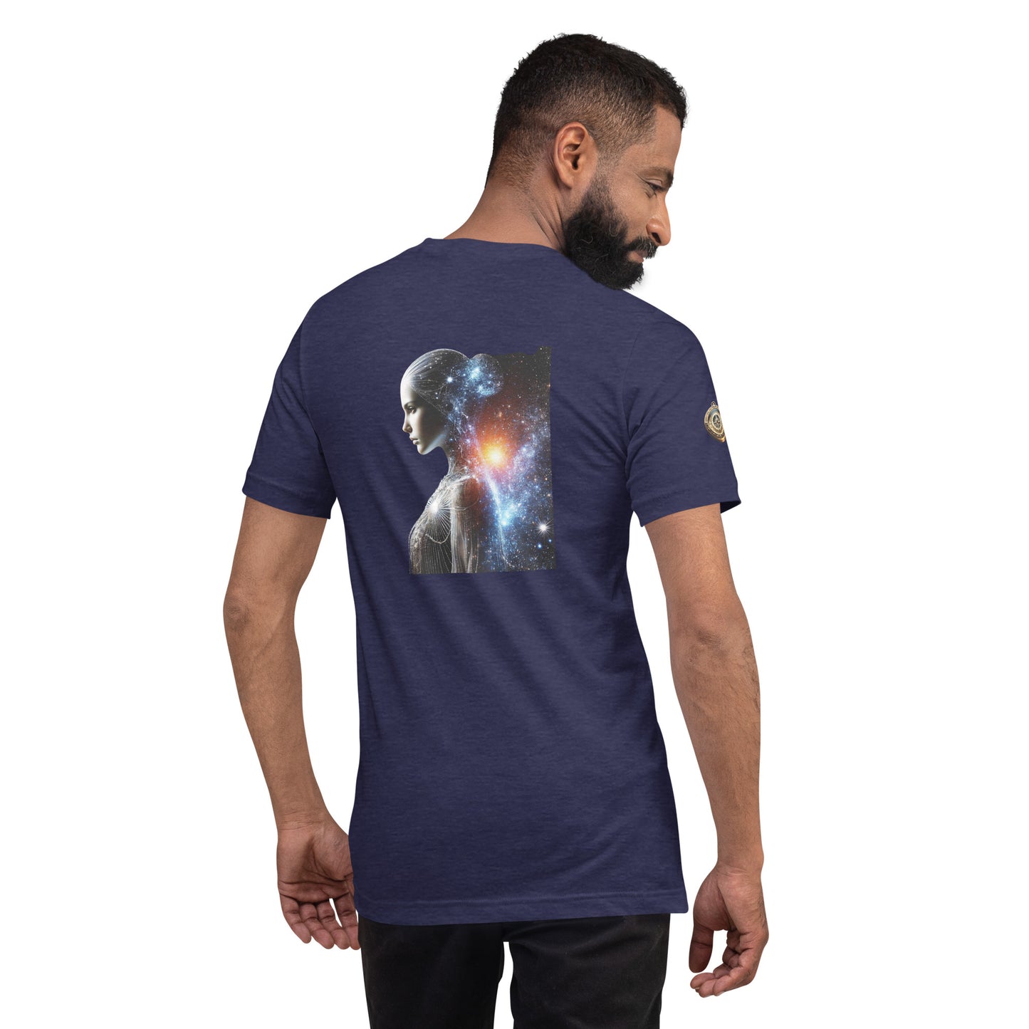 "Cosmic Elegance: Celestial Beauty T-Shirt"