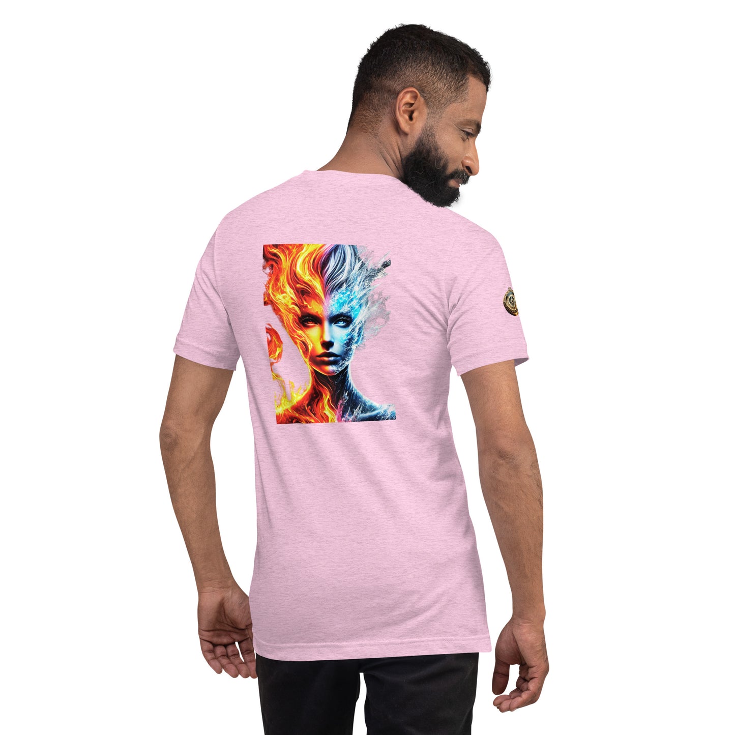 "Fire and Ice – Elemental Contrast T-Shirt"