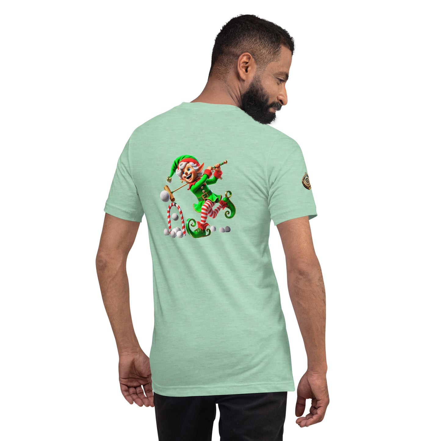 "Croquet Master Elf T-Shirt – A Holiday Game of Fun!"