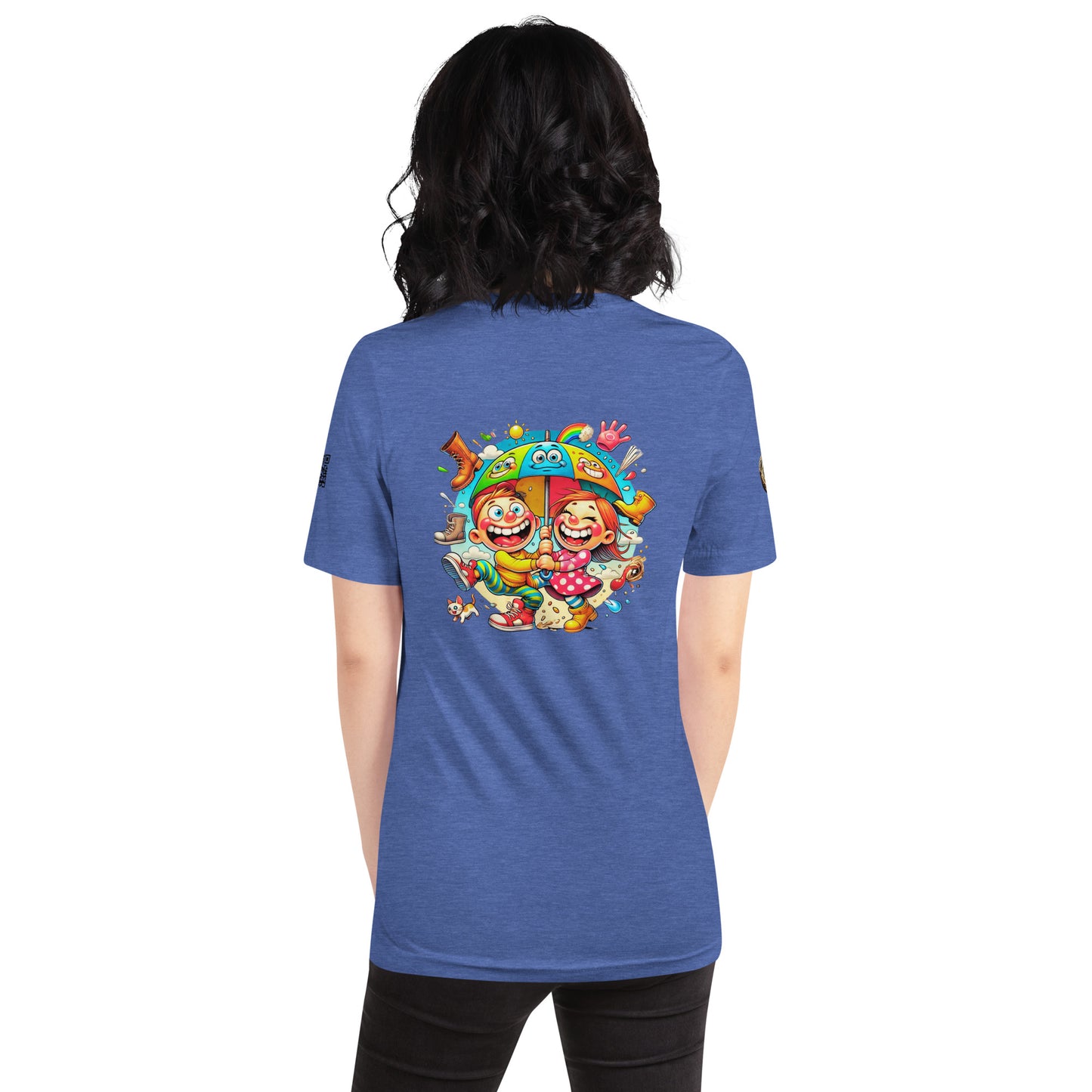 "Umbrella Fun - Joyful Cartoon Adventure Limited Edition T-Shirt"