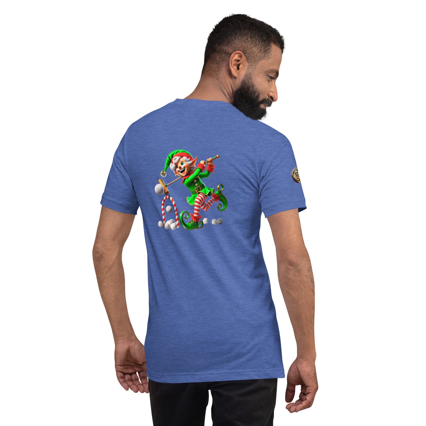 "Croquet Master Elf T-Shirt – A Holiday Game of Fun!"