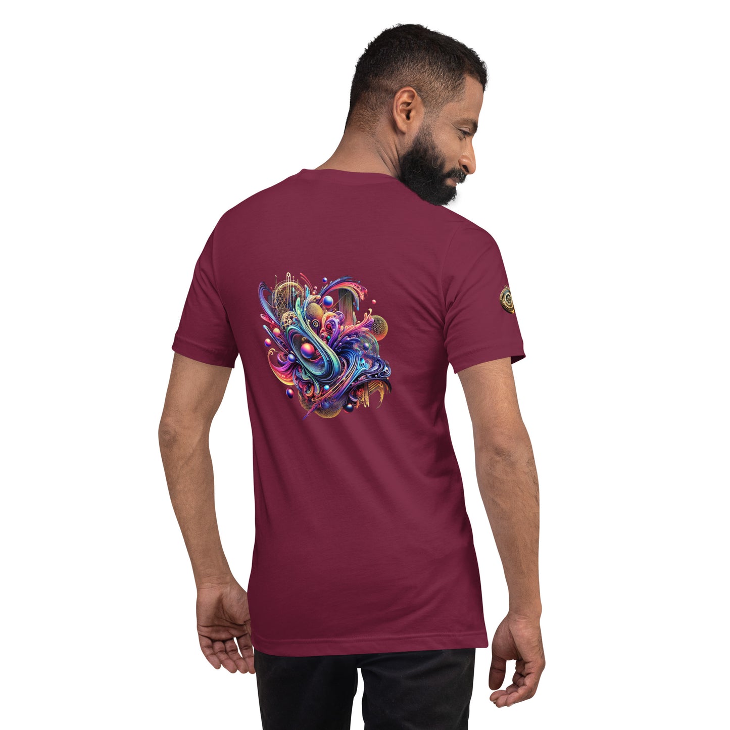 "Abstract Harmony - Flowing Geometric Art Limited Edition T-Shirt"