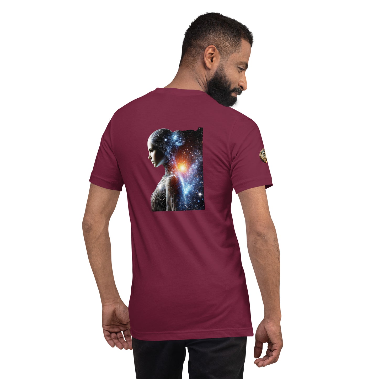 "Cosmic Elegance: Celestial Beauty T-Shirt"