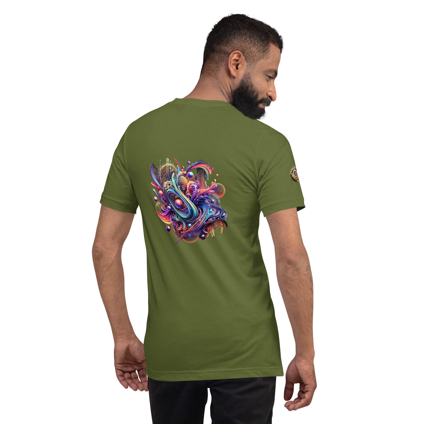 "Abstract Harmony - Flowing Geometric Art Limited Edition T-Shirt"