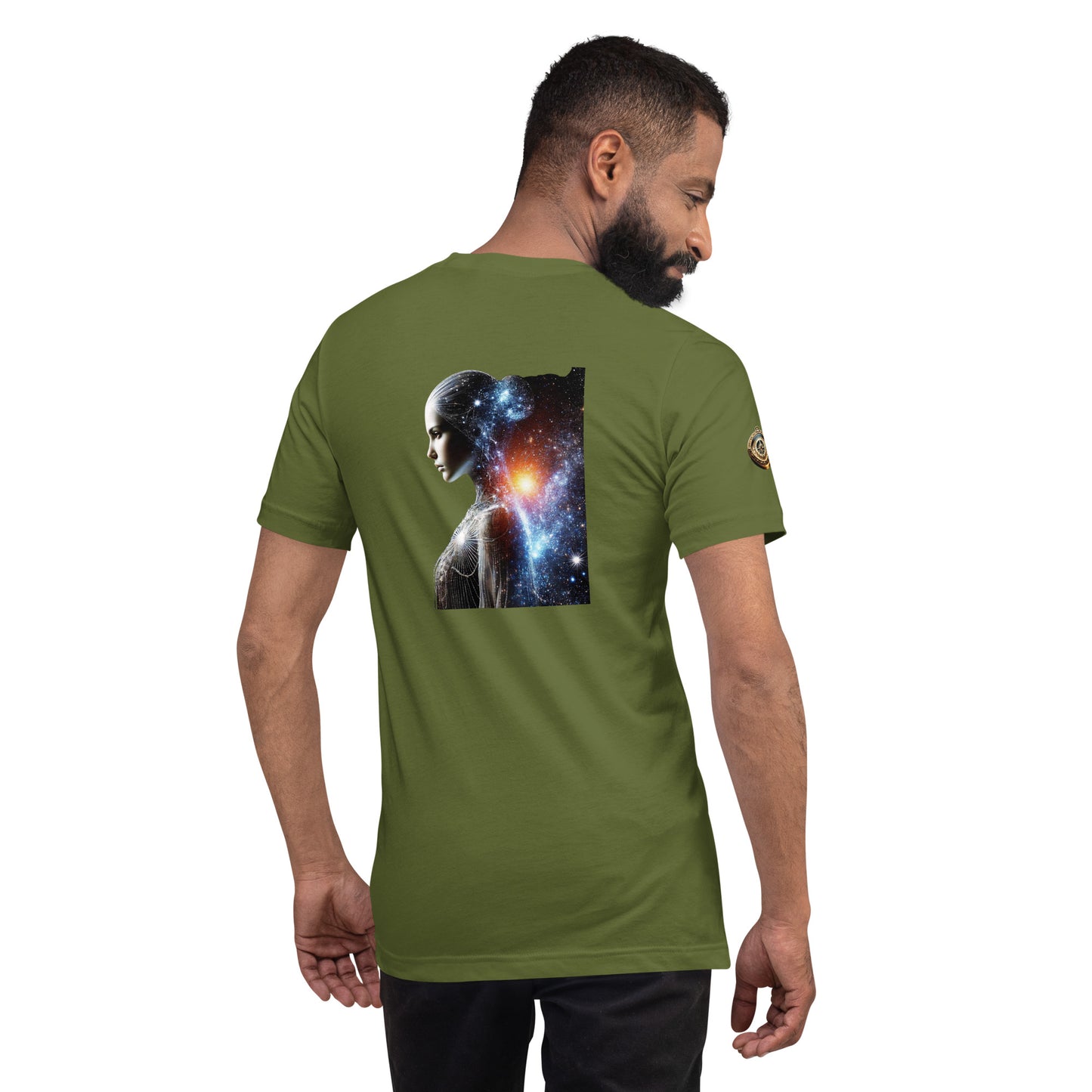 "Cosmic Elegance: Celestial Beauty T-Shirt"