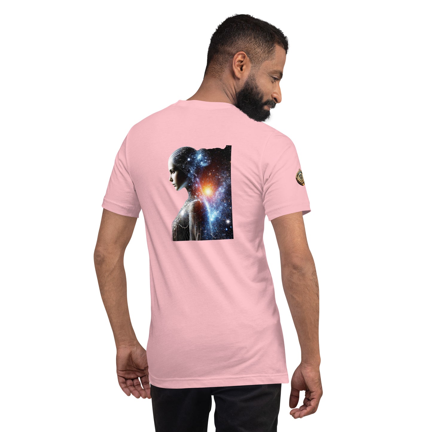 "Cosmic Elegance: Celestial Beauty T-Shirt"