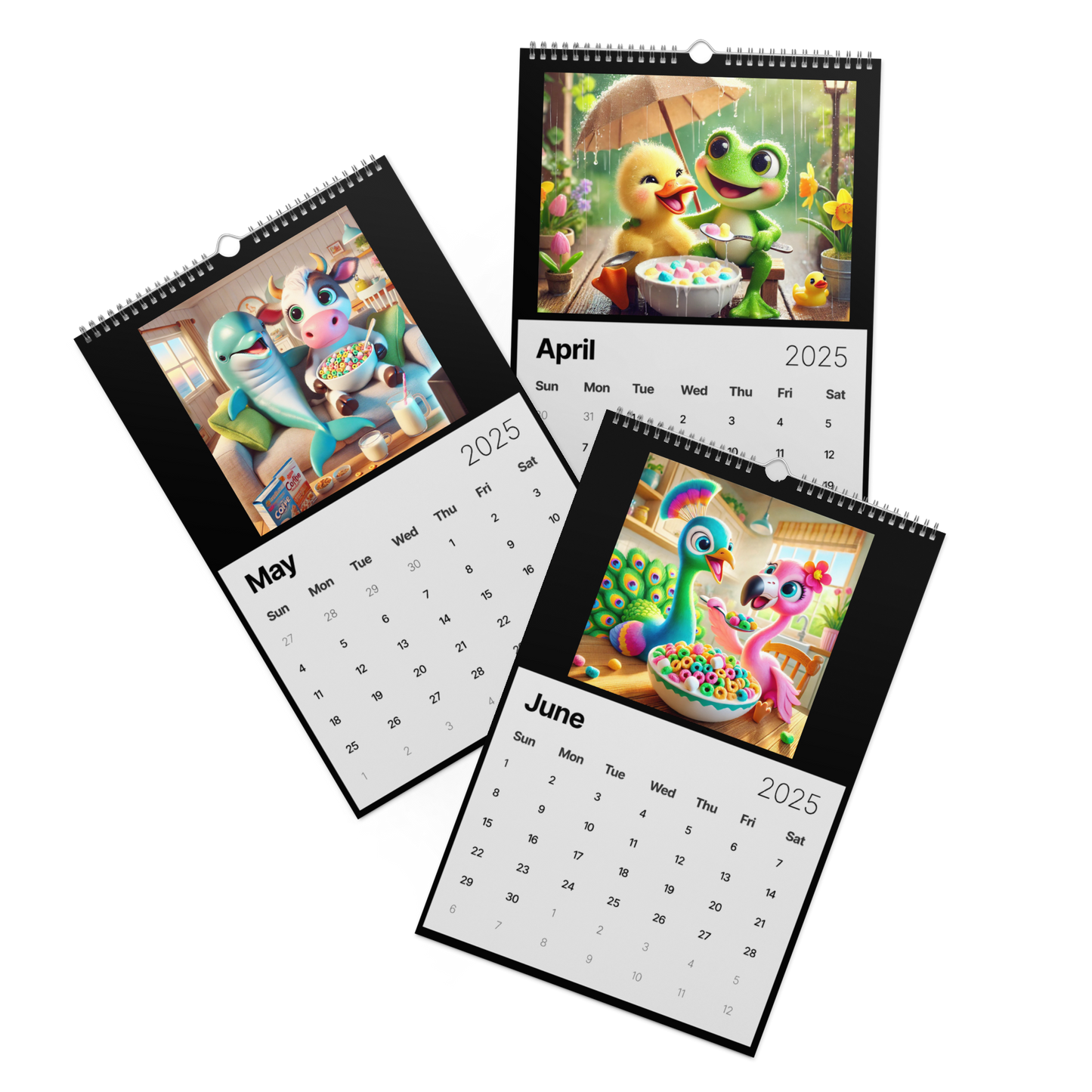 "Whimsical Breakfast Friends: A 2025 Calendar' AIC Exclusive"