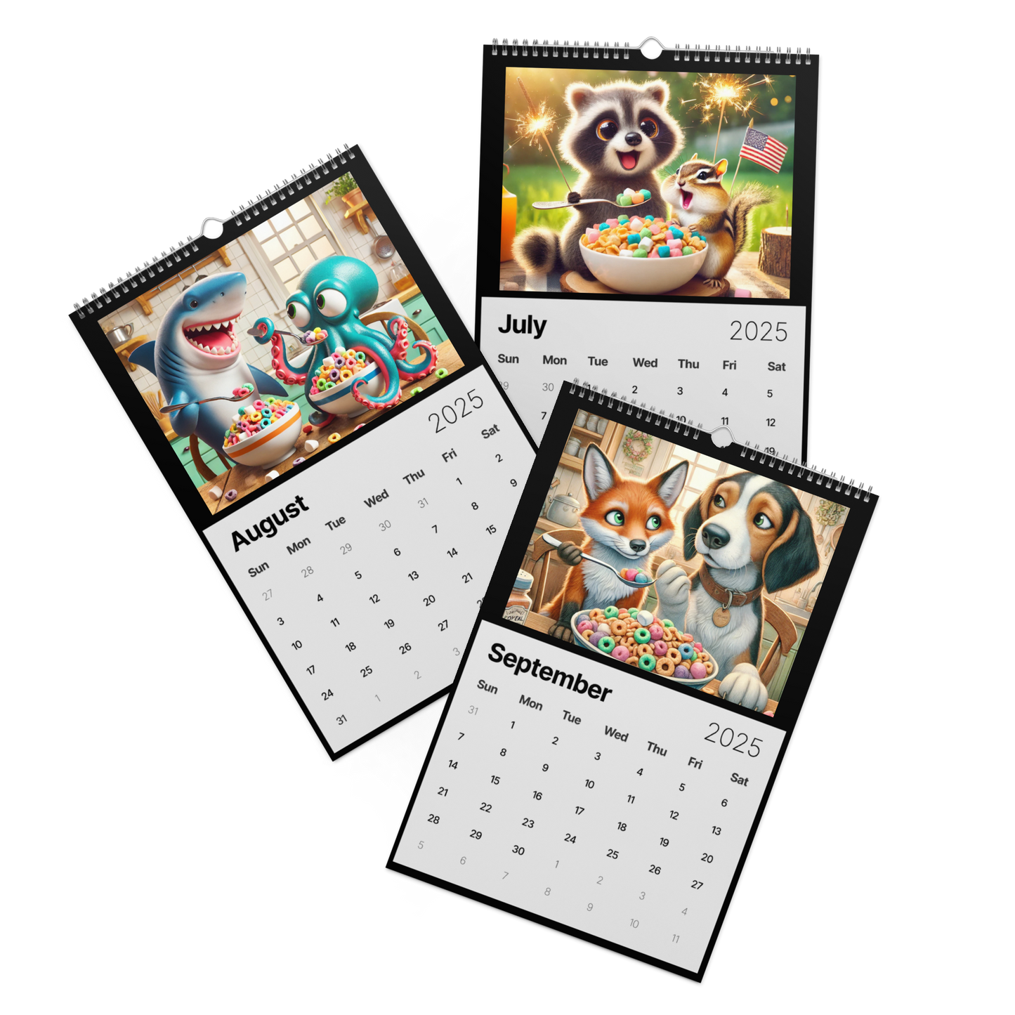 "Whimsical Breakfast Friends: A 2025 Calendar' AIC Exclusive"