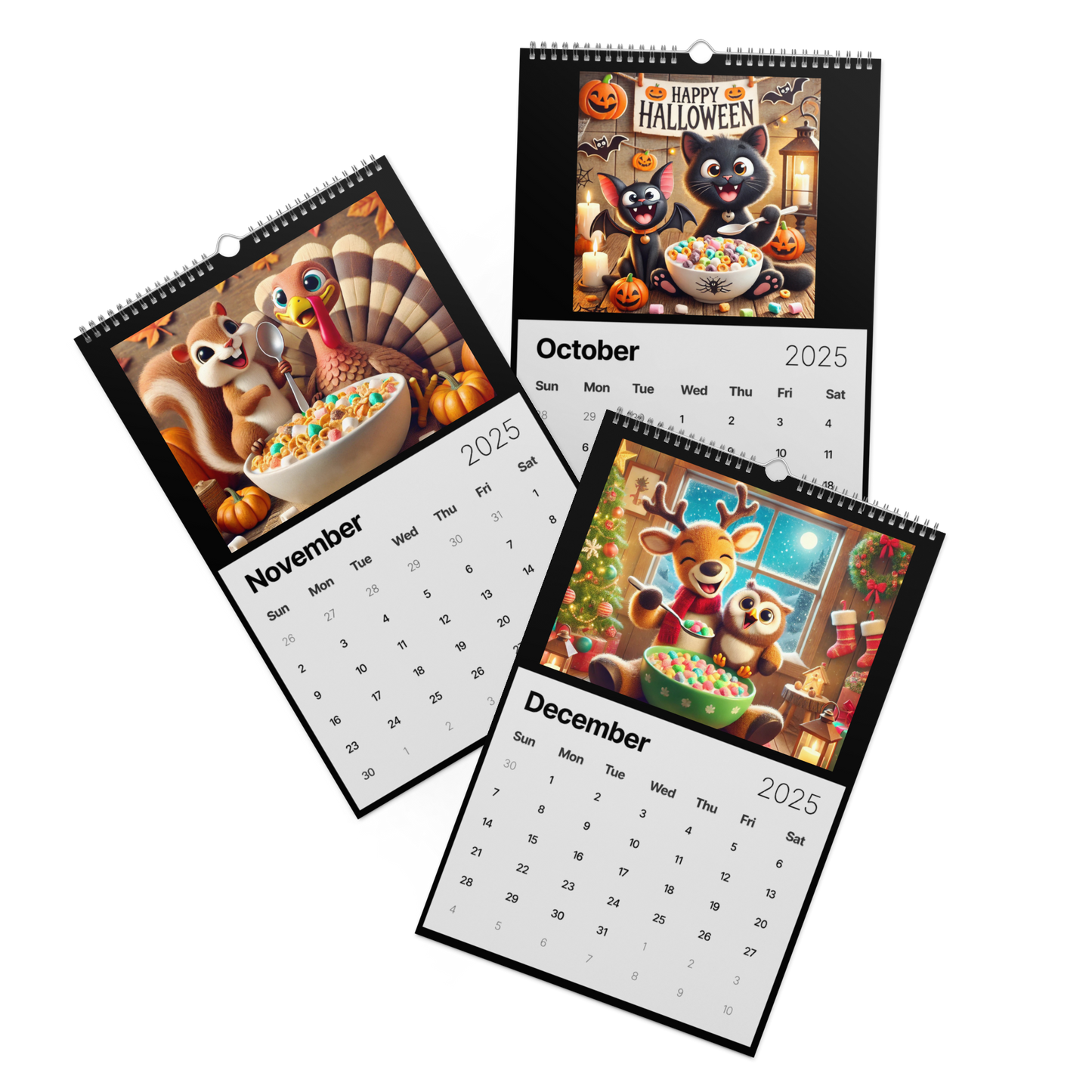 "Whimsical Breakfast Friends: A 2025 Calendar' AIC Exclusive"