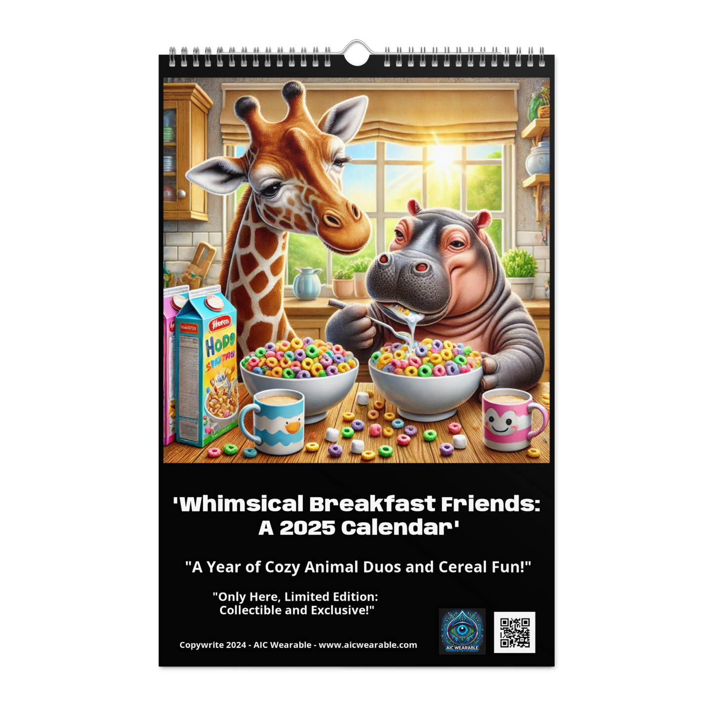 "Whimsical Breakfast Friends: A 2025 Calendar' AIC Exclusive"