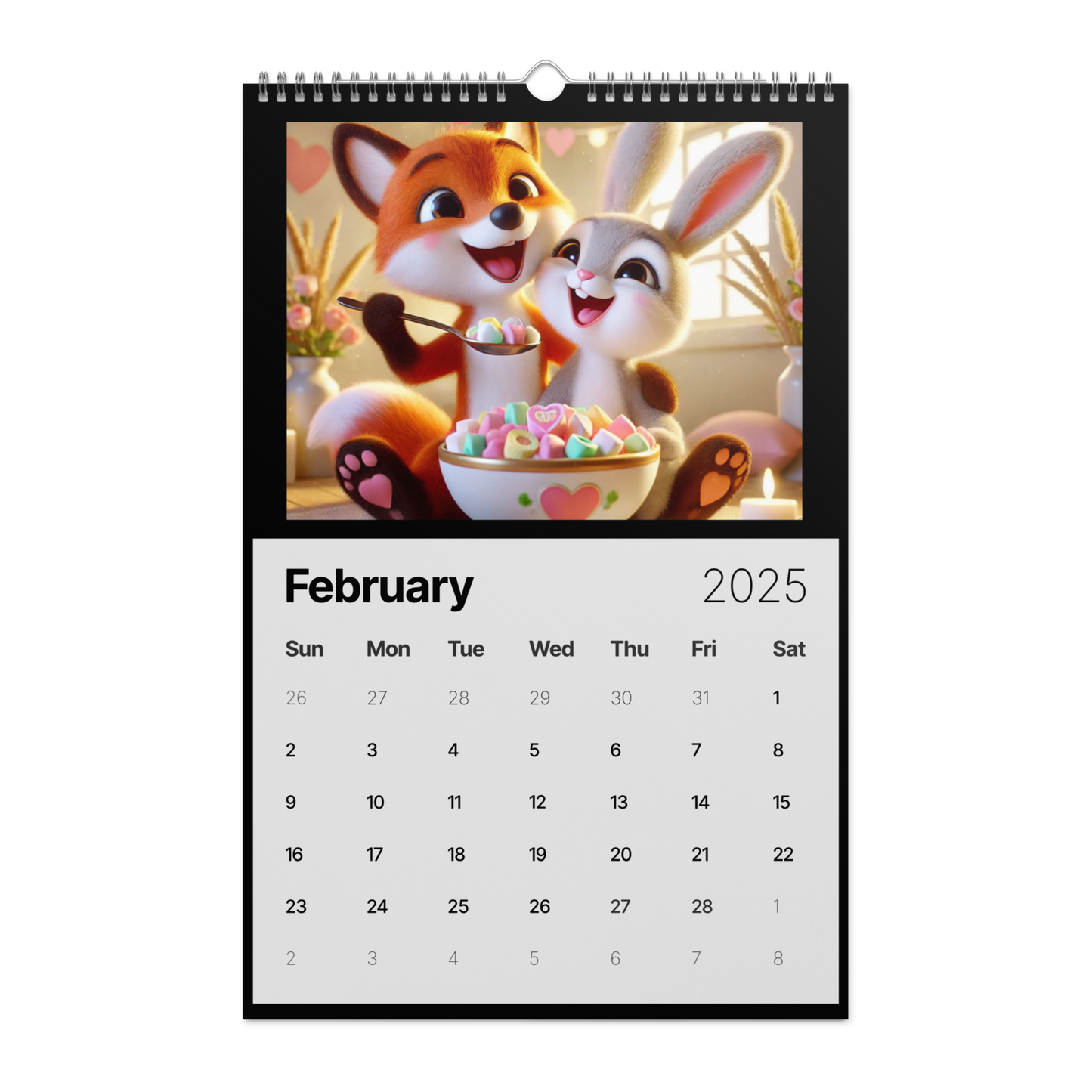 "Whimsical Breakfast Friends: A 2025 Calendar' AIC Exclusive"