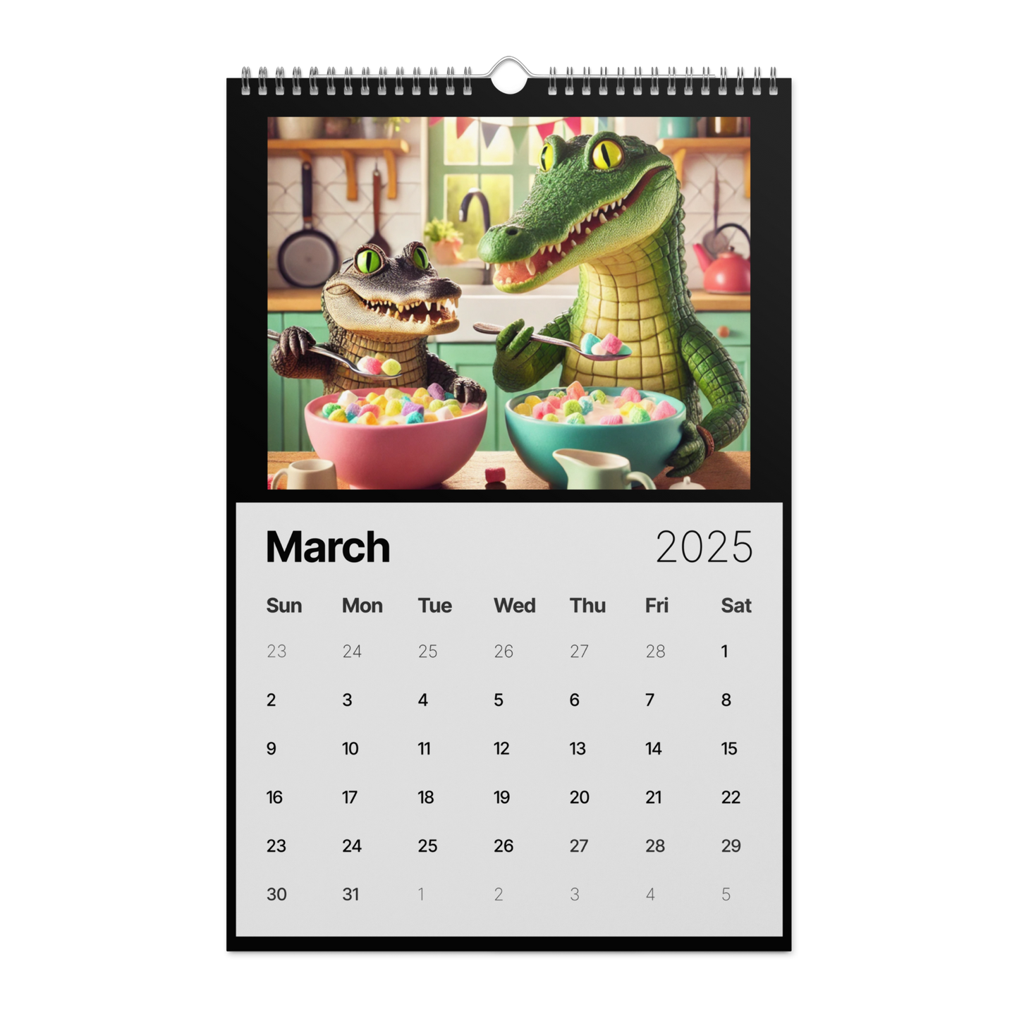 "Whimsical Breakfast Friends: A 2025 Calendar' AIC Exclusive"