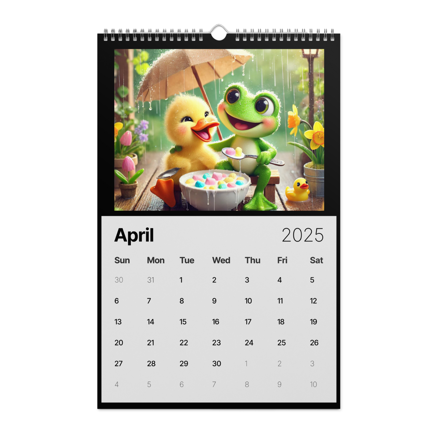 "Whimsical Breakfast Friends: A 2025 Calendar' AIC Exclusive"