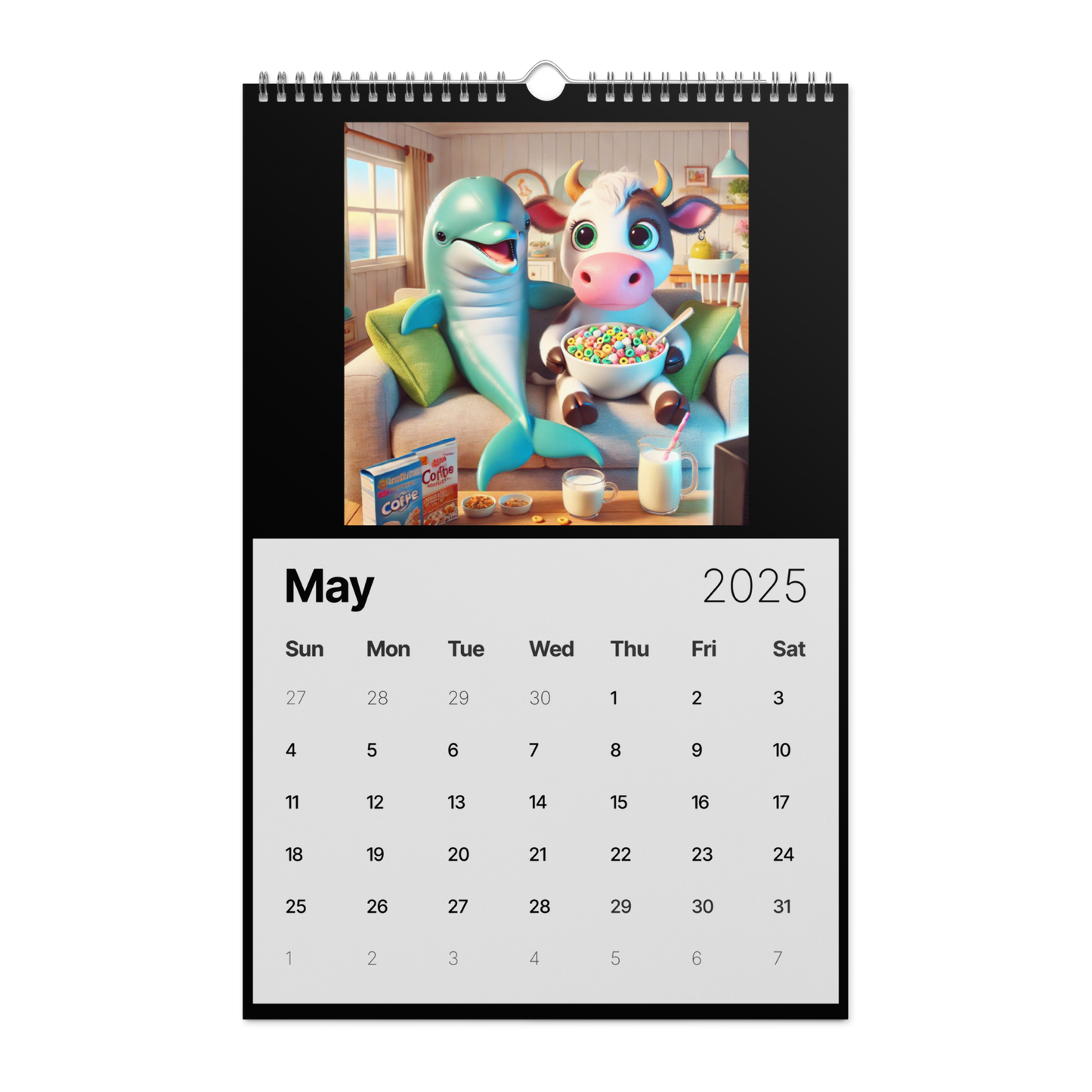 "Whimsical Breakfast Friends: A 2025 Calendar' AIC Exclusive"