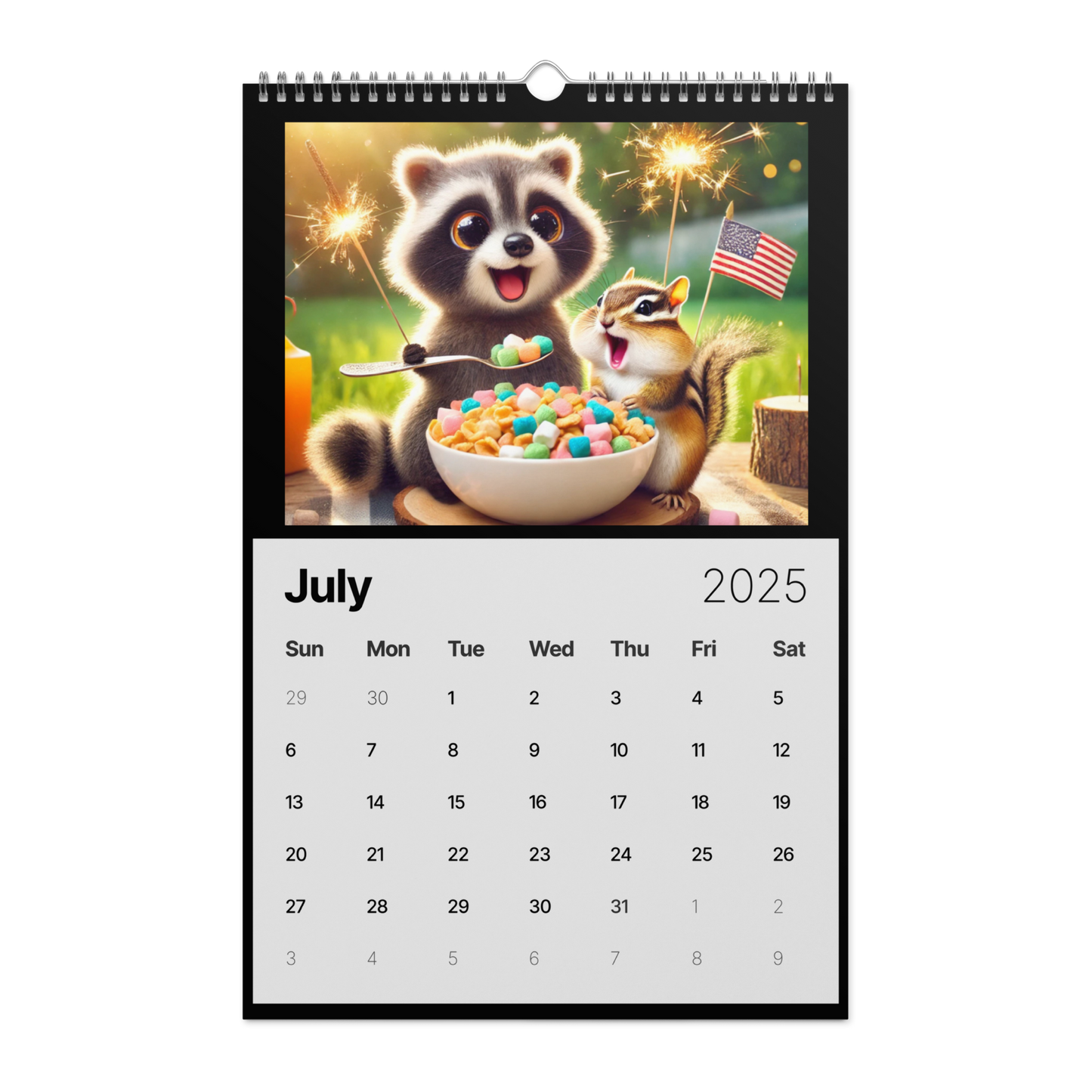 "Whimsical Breakfast Friends: A 2025 Calendar' AIC Exclusive"