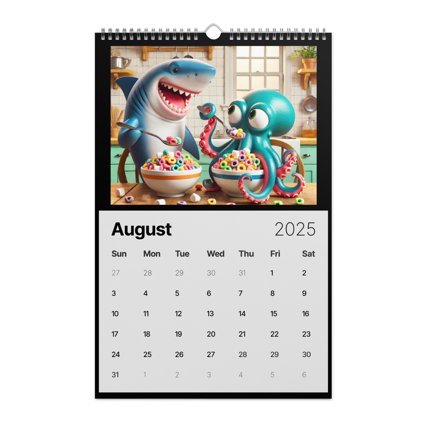 "Whimsical Breakfast Friends: A 2025 Calendar' AIC Exclusive"