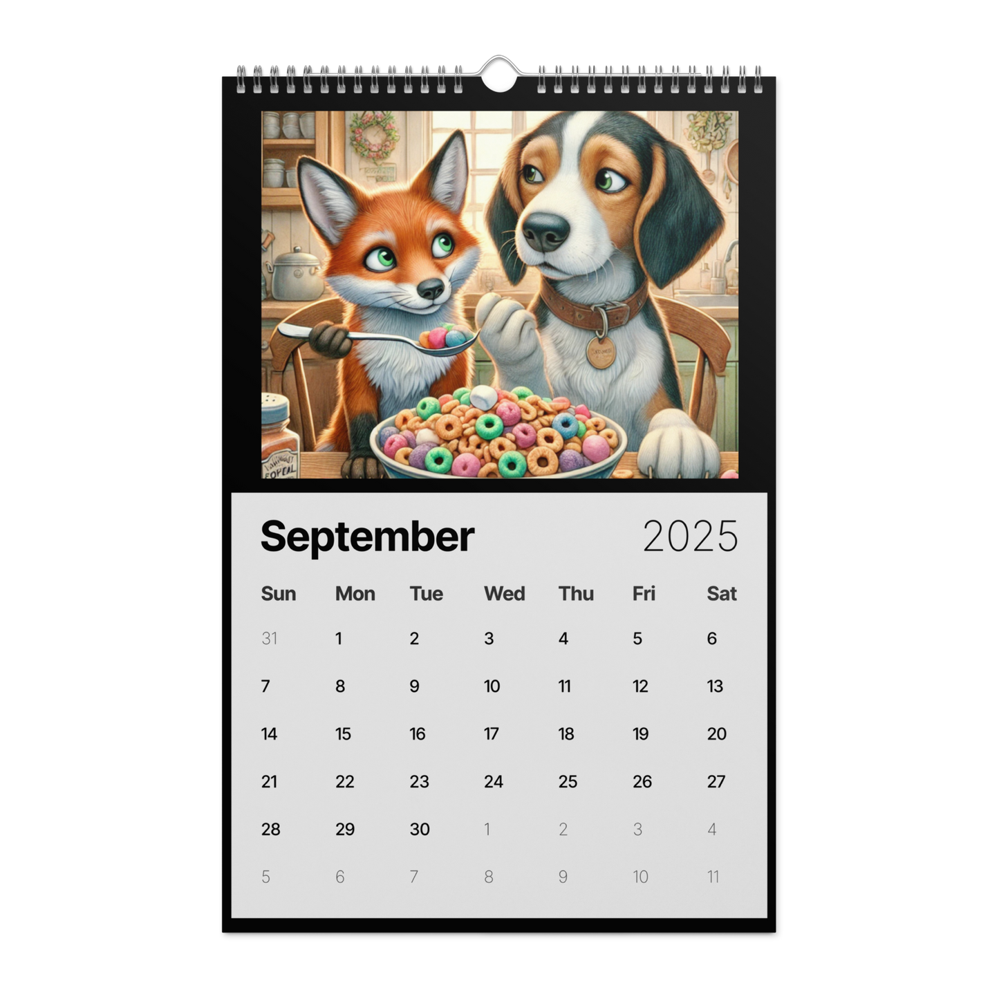 "Whimsical Breakfast Friends: A 2025 Calendar' AIC Exclusive"